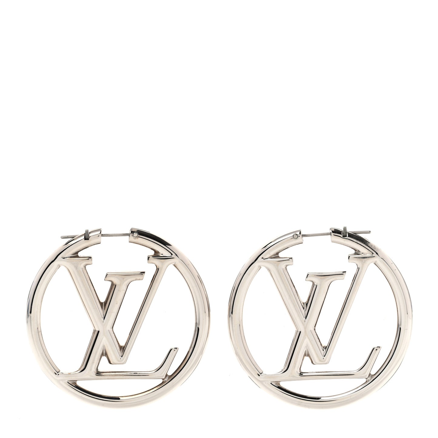 Palladium Louise Hoop Earrings Silver