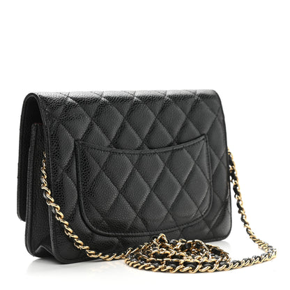 Chanel Caviar Quilted Wallet On Chain WOC Black 3 of 10