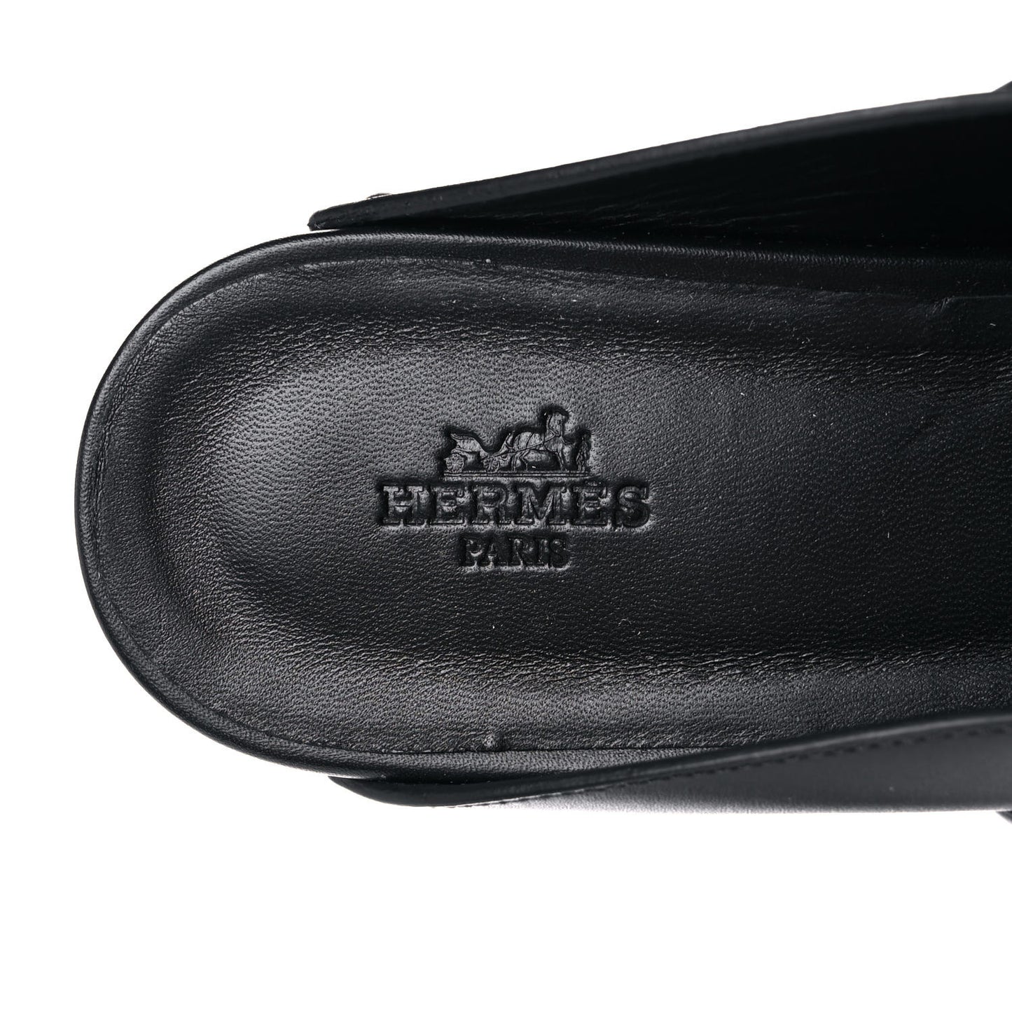 Calfskin Calya Mules 40 Black