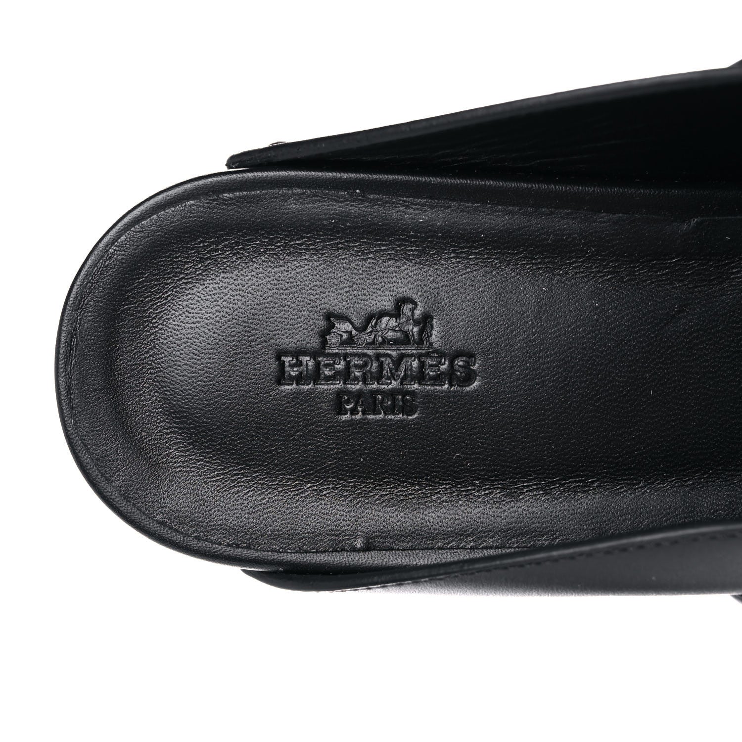 Hermes Calfskin Calya Mules 40 Black 5 of 10