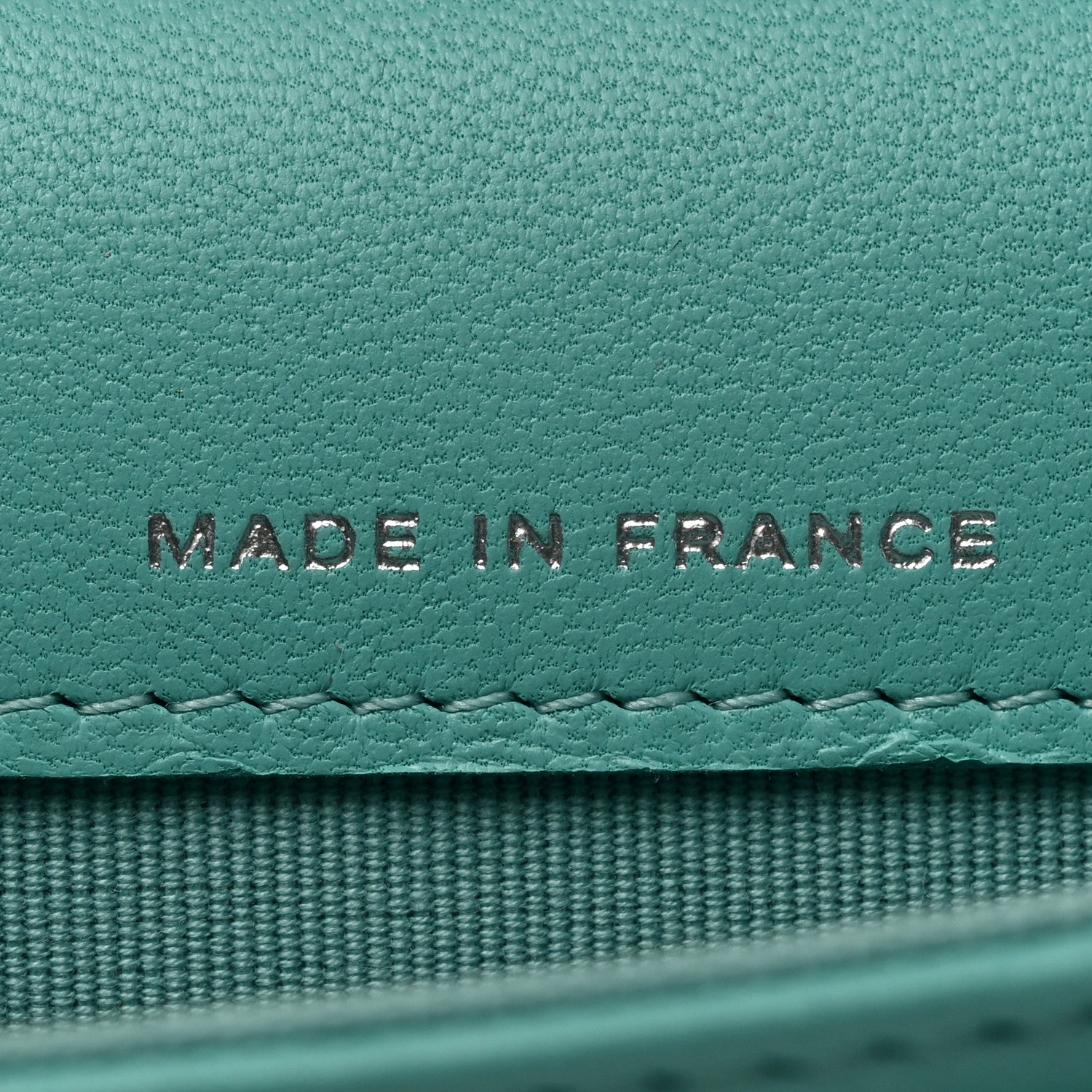 Chanel Lambskin Quilted Flap Card Holder Wallet Turquoise 8 of 11