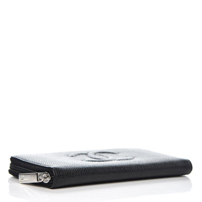 Chanel Caviar Large Timeless CC Zip Around Wallet Black 4 of 8