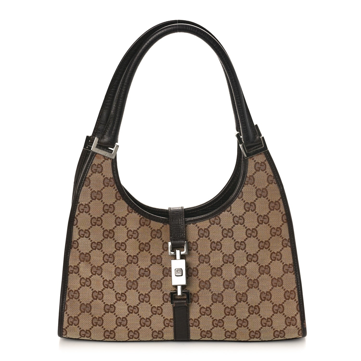 Gucci Monogram Small Bardot Bag Brown 1 of 14