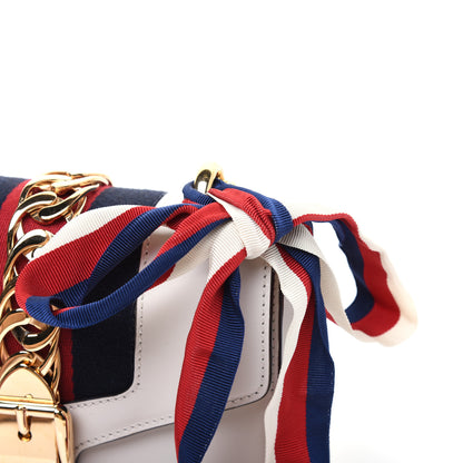 Gucci Calfskin Mini Sylvie Chain Shoulder Bag White 12 of 14