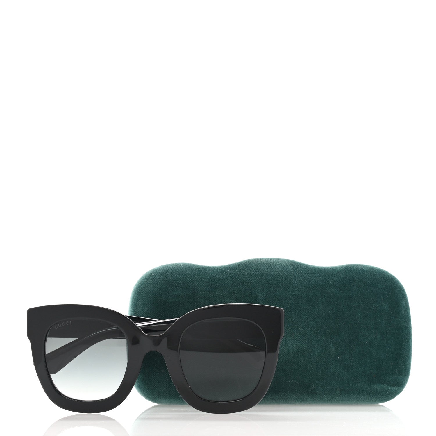 Gucci Acetate Crystal Star Round Frame Sunglasses GG0208S Black 8 of 8