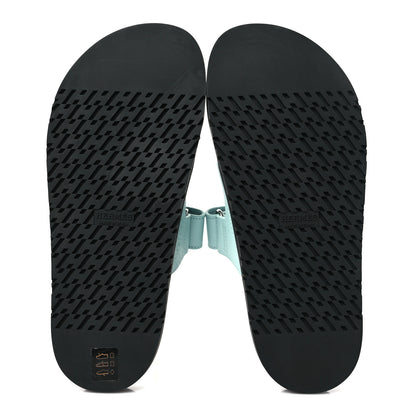 Hermes Epsom Womens Chypre Sandals 38 Bleu Cristaux 5 of 9