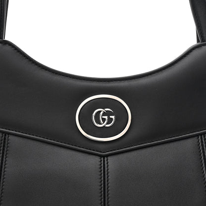 Gucci Calfskin Petite GG Medium Tote Bag Black 8 of 10