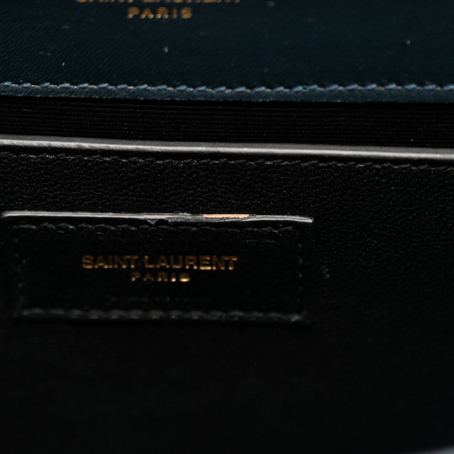 Velvet Small Classic Monogram Kate Tassel Satchel Blue