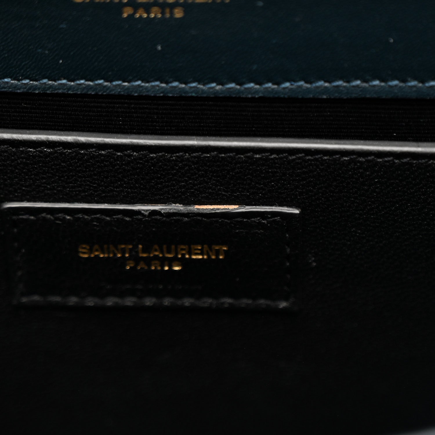 Saint Laurent Velvet Small Classic Monogram Kate Tassel Satchel Blue 15 of 21