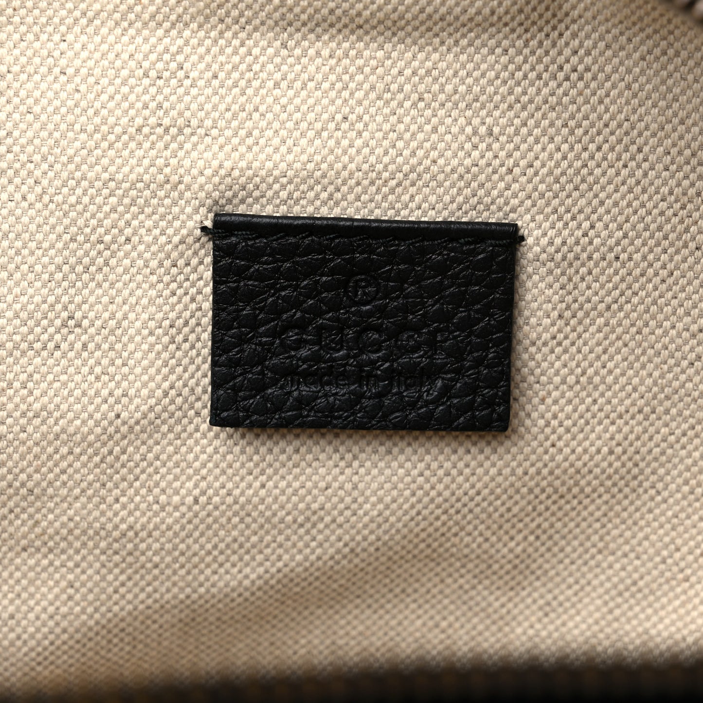 Grained Calfskin Logo Belt Bag Black