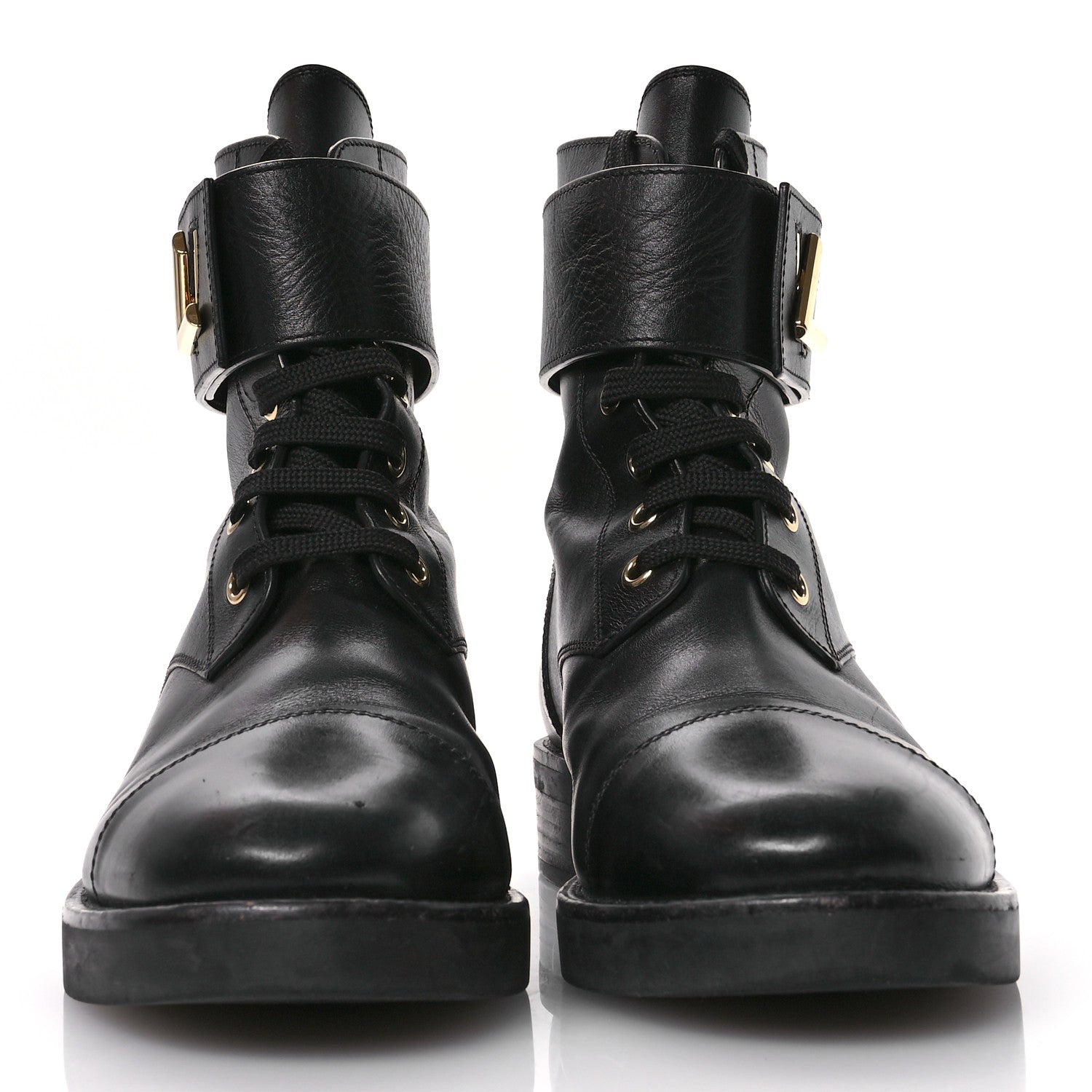 Louis Vuitton Calfskin Wonderland Ranger Boots 38.5 Black 3 of 10