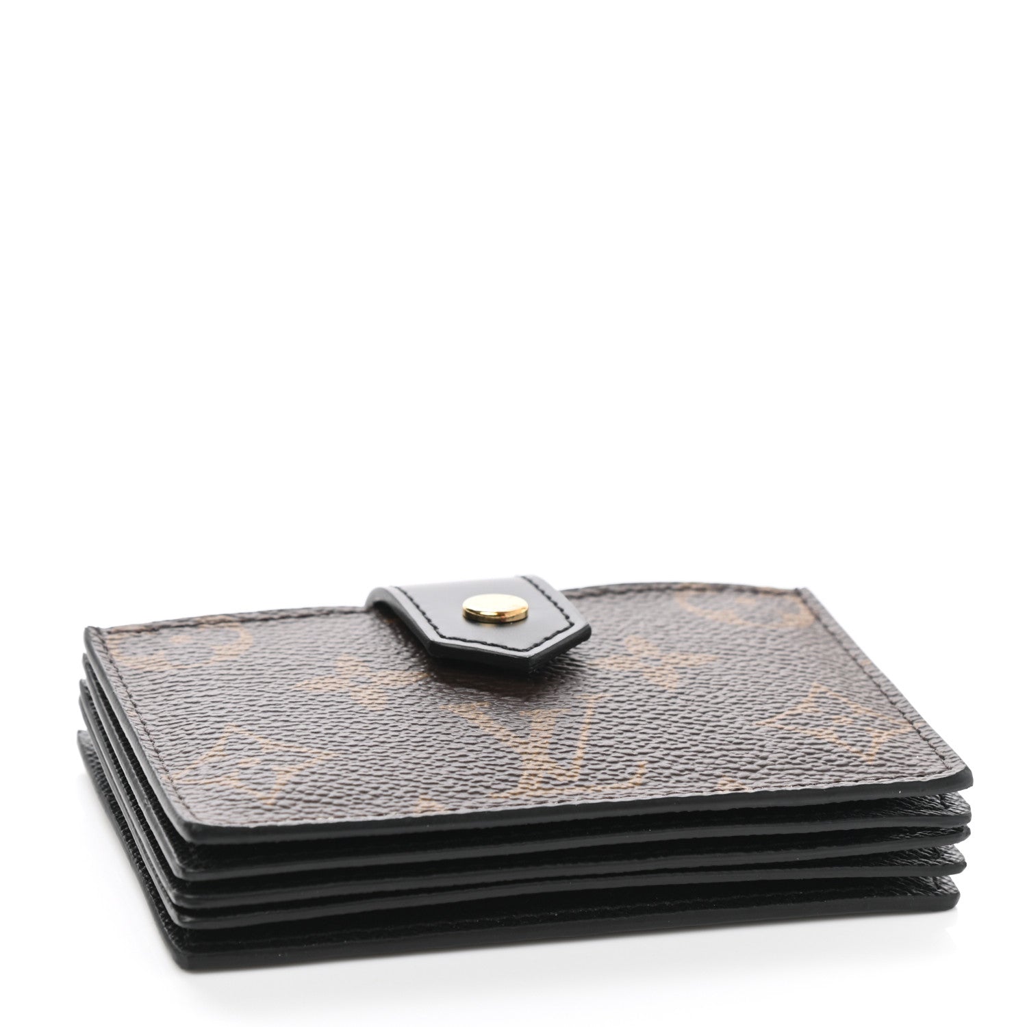 Louis Vuitton Monogram Gusset Card Holder Black 4 of 6