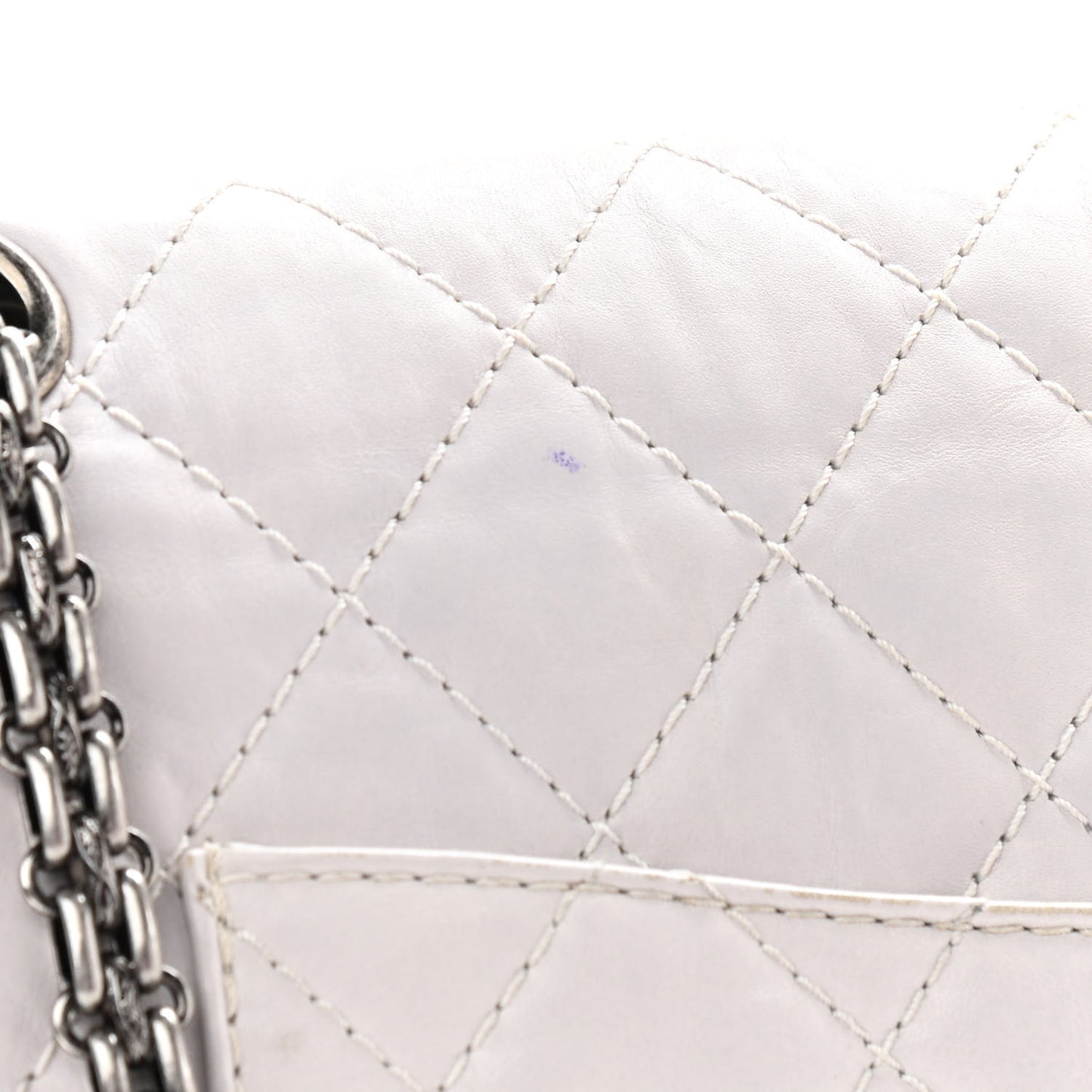 Aged Calfskin Quilted 2.55 Reissue 226 Flap Ivory