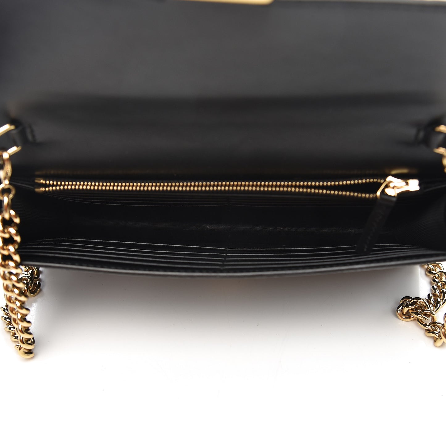 Guccissima Icon Chain Wallet Black