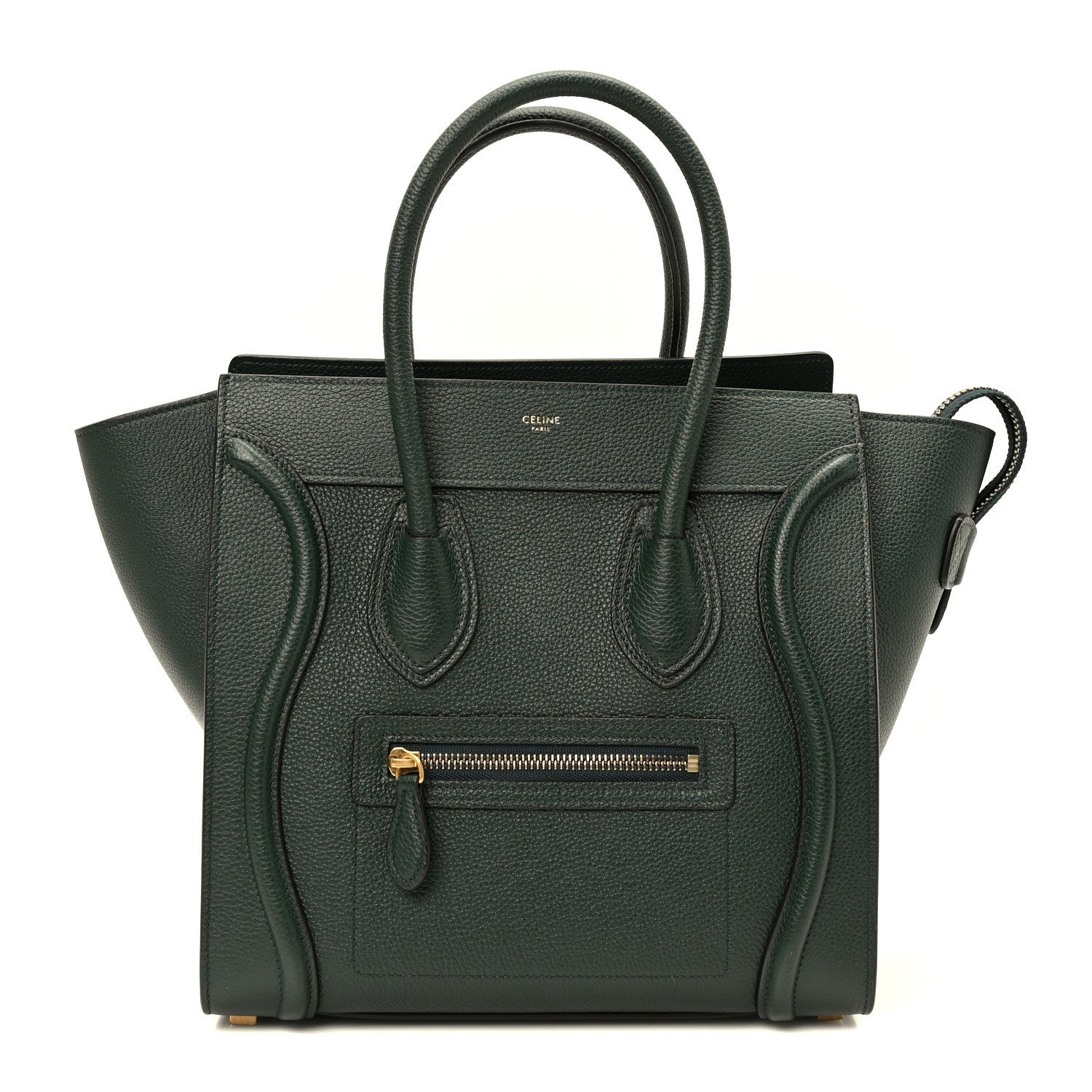 Celine Drummed Calfskin Nano Luggage Amazone 1 of 9