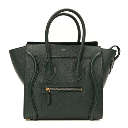Celine Drummed Calfskin Nano Luggage Amazone 1 of 9