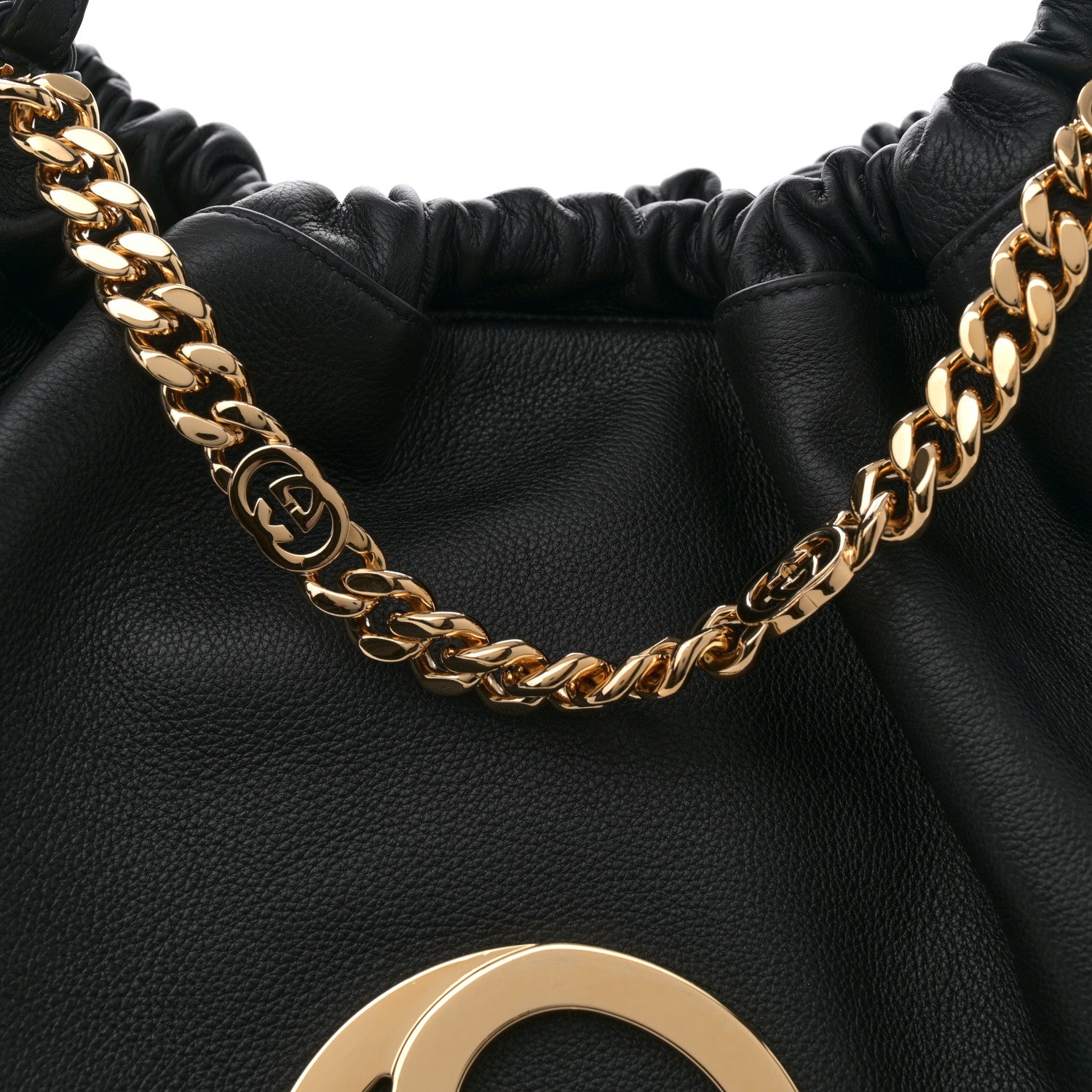Gucci Calfskin Large Blondie Tote  Black 8 of 10