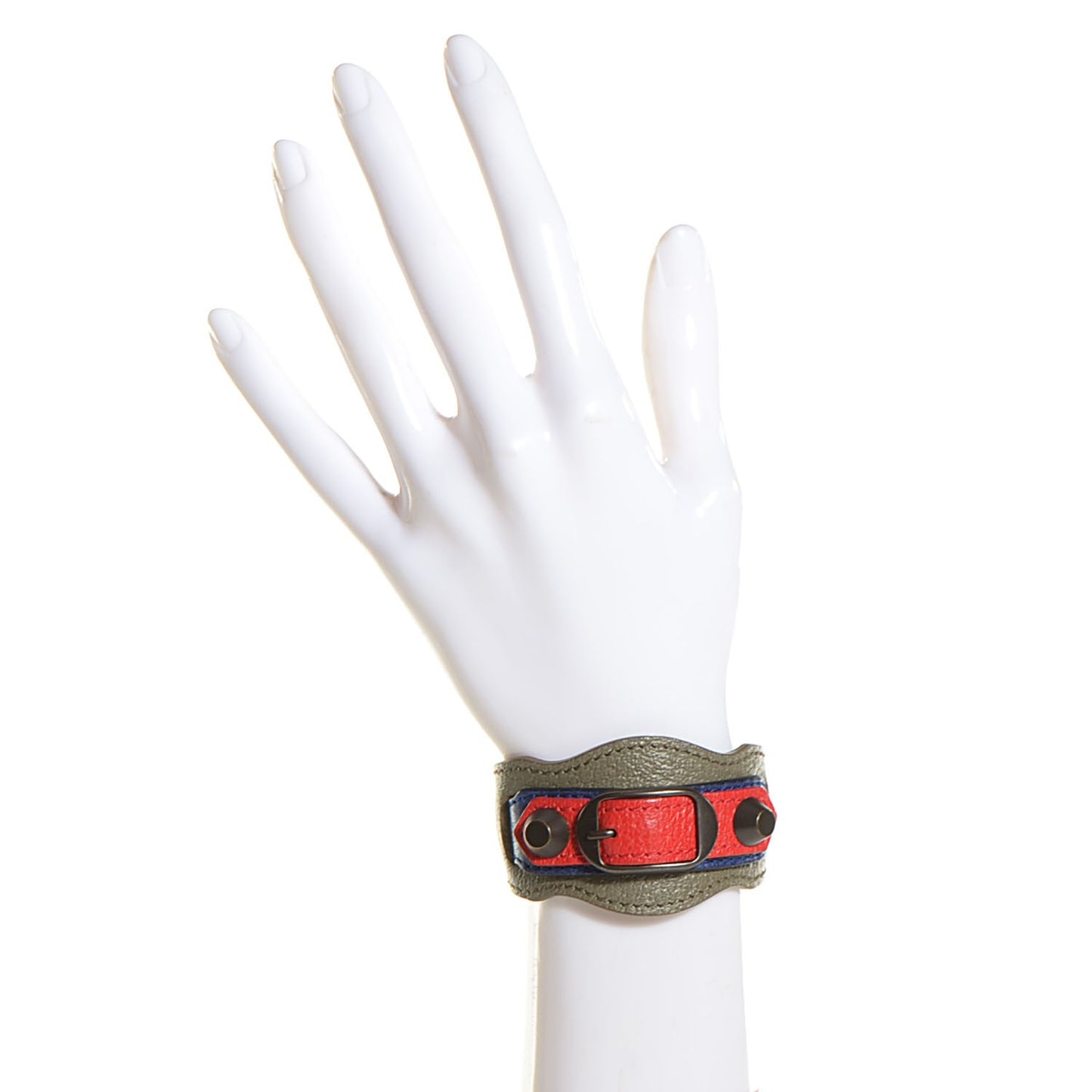 Agneau Tri-Color Classic Hardware Bracelet