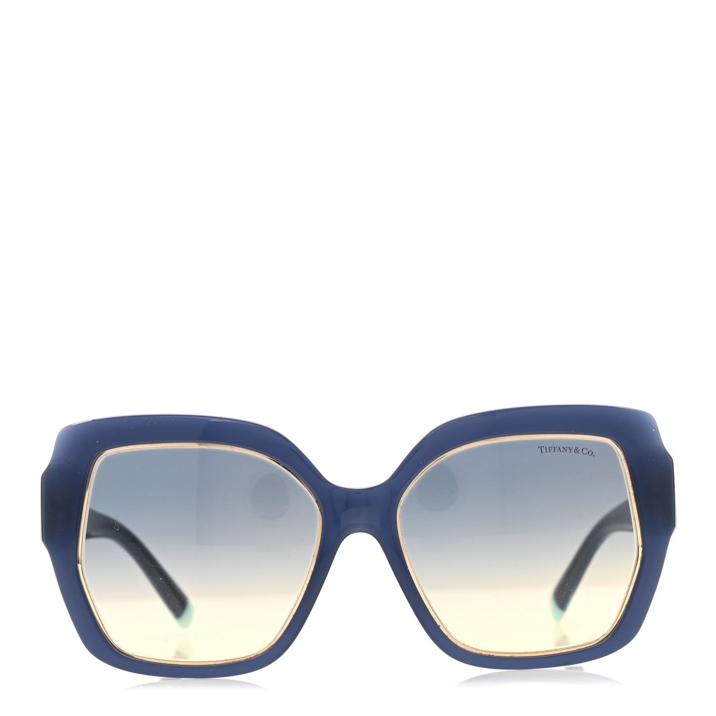 Acetate Metal Cat Eye Sunglasses TF4183 Blue