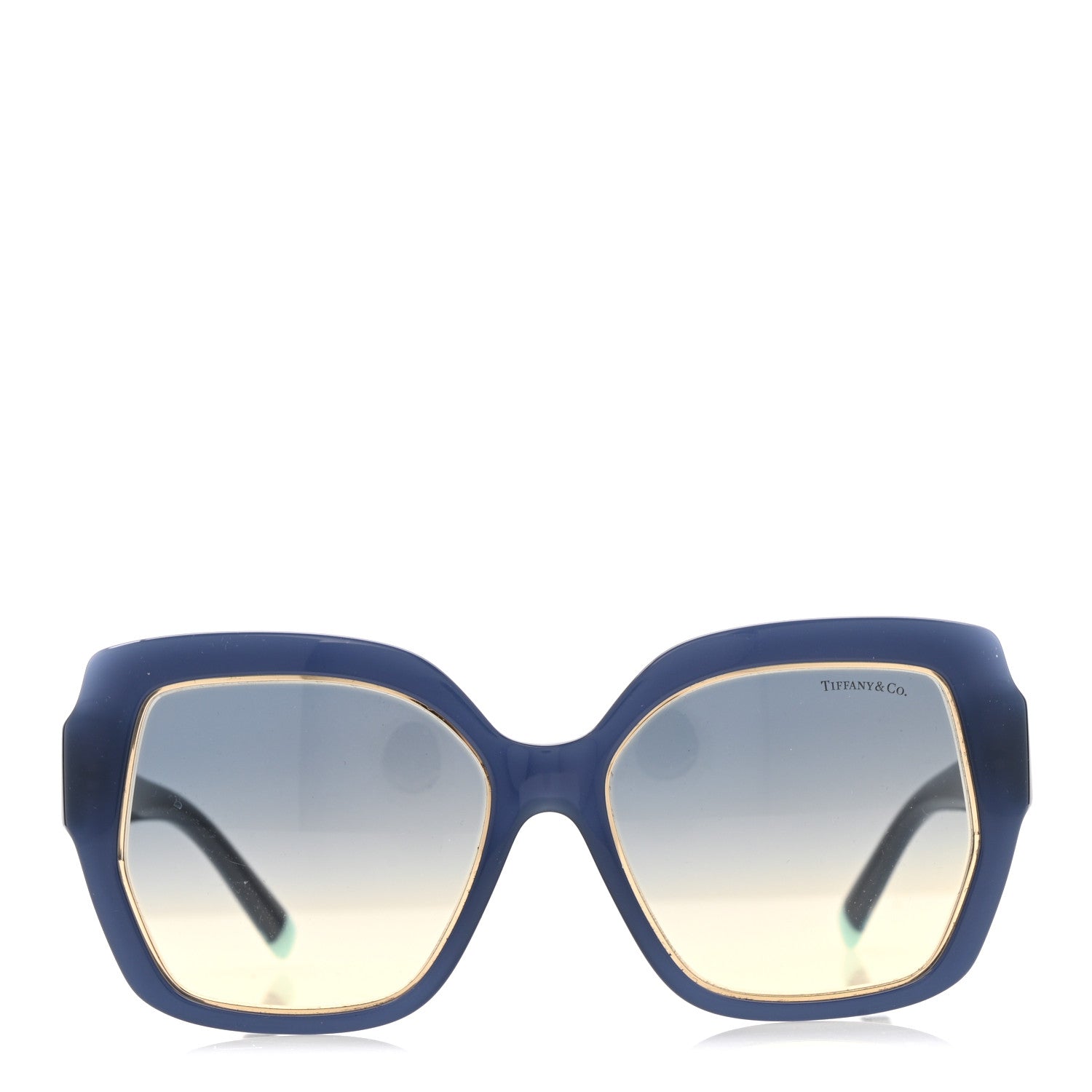 Tiffany Acetate Metal Cat Eye Sunglasses TF4183 Blue 2 of 8