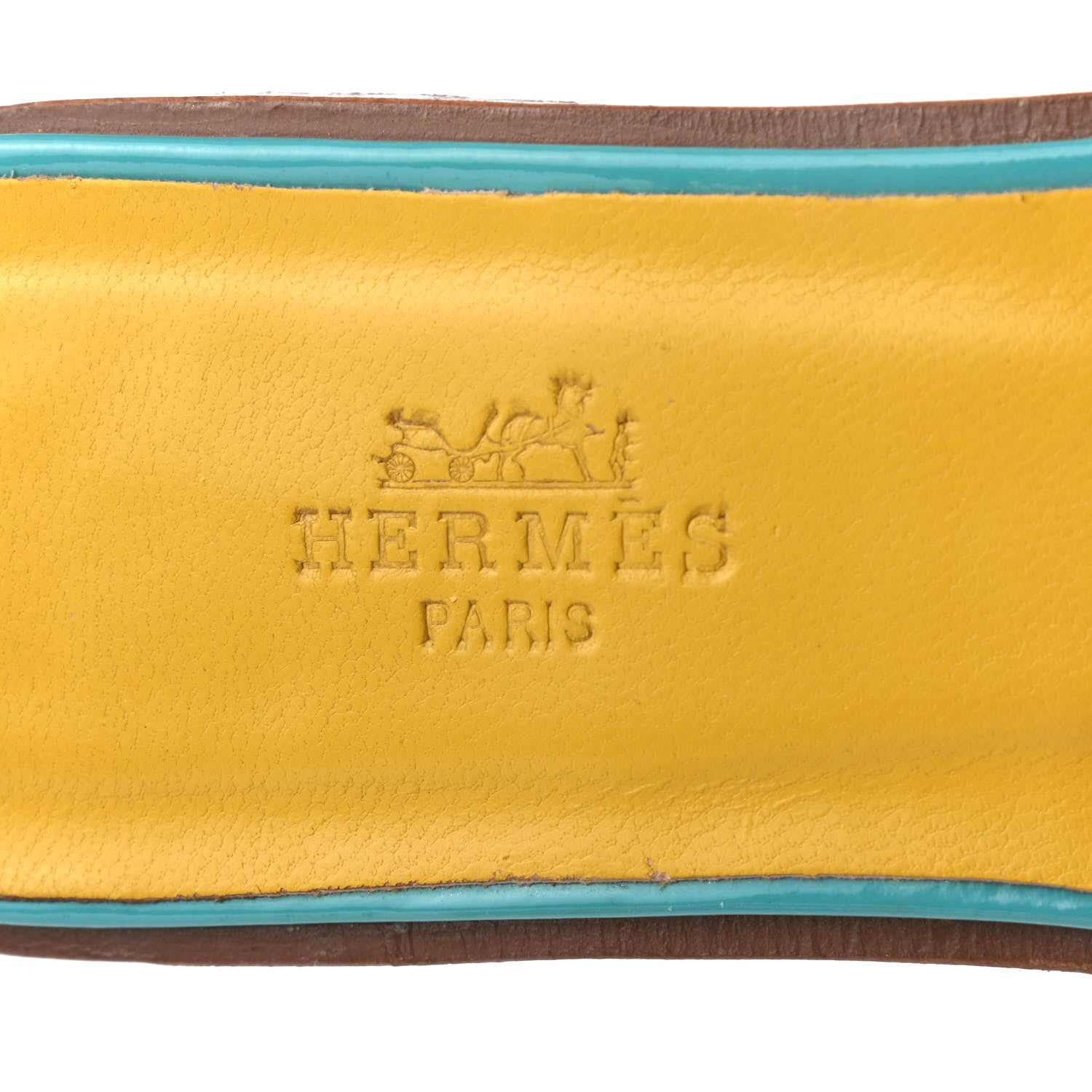 Hermes Dabka Embroidered Chevron Oran Sandals 38 8 of 8