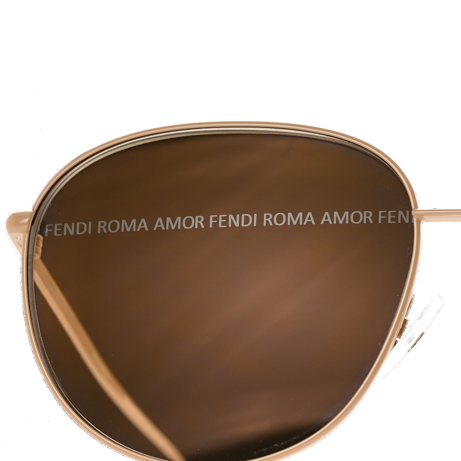Fendi Metal Aviator Sunglasses FF 0379/G/S Gold 8 of 9