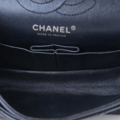 Chanel Metallic Aged Calfskin Quilted 2.55 Reissue 224 Flap Blue 5 of 13