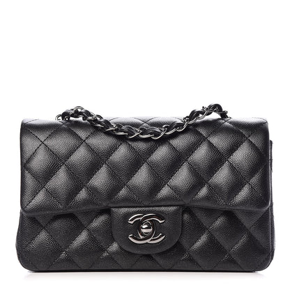 Chanel Iridescent Caviar Quilted Mini Rectangular Flap Black 1 of 12