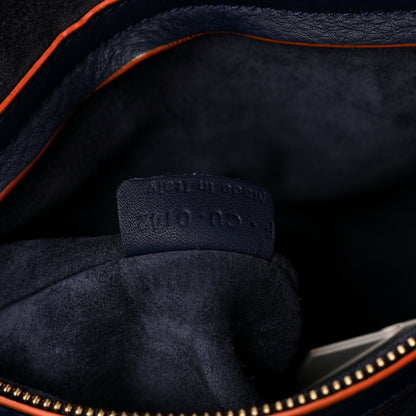 Celine Supple Calfskin Large Phantom Luggage Navy Blue Orange 7 of 11