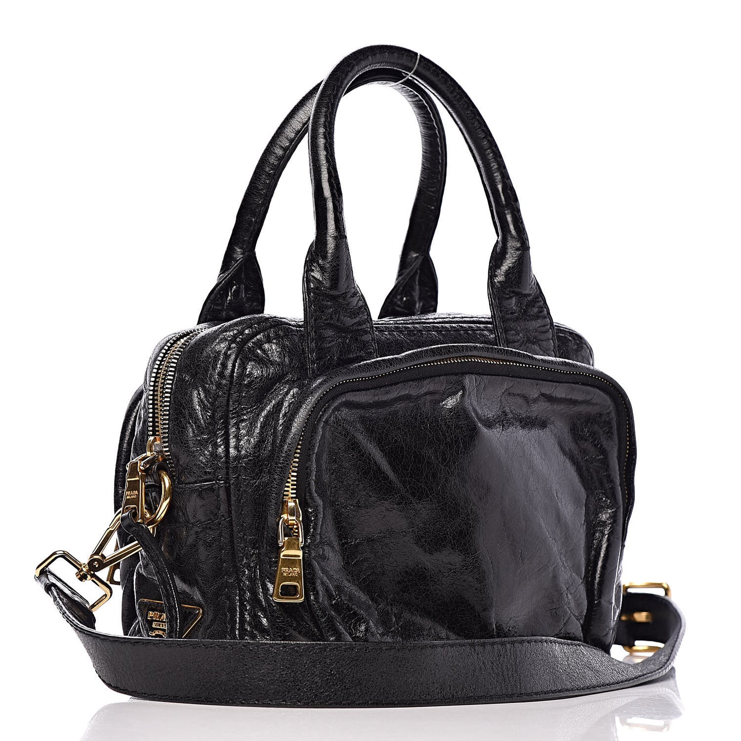 Vitello Shine Bauletto Black