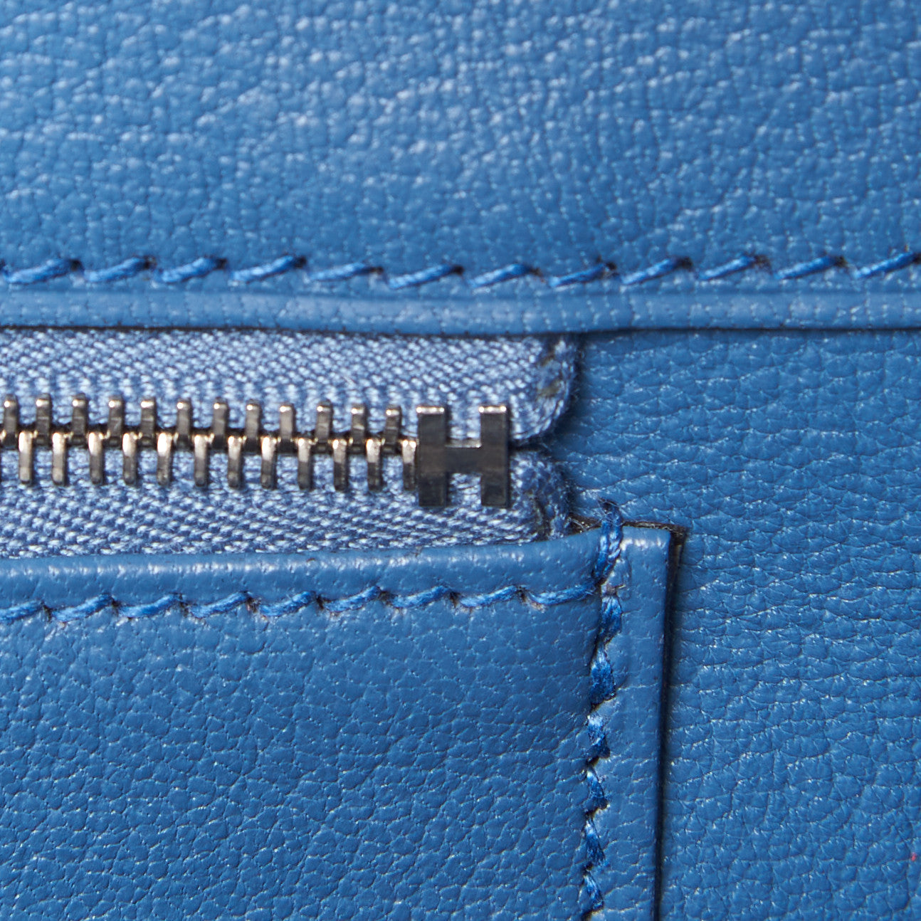 Togo Verso Birkin 35 Black Bleu Agate