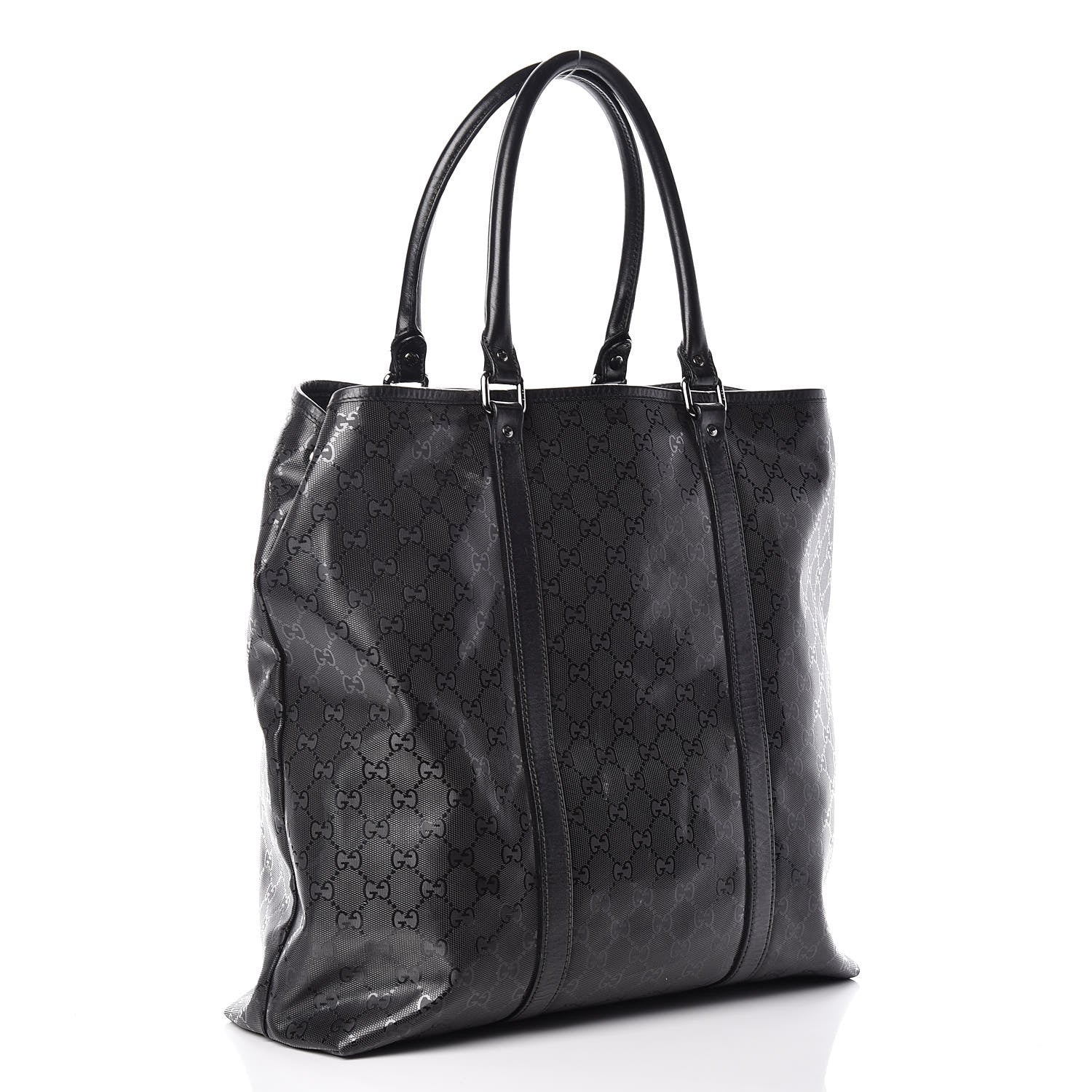 Gucci Imprime Monogram Cuoio Canyon Joy Vertical Tote Black 3 of 10