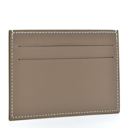 Hermes Swift Citizen Twill Card Case Etoupe 3 of 6