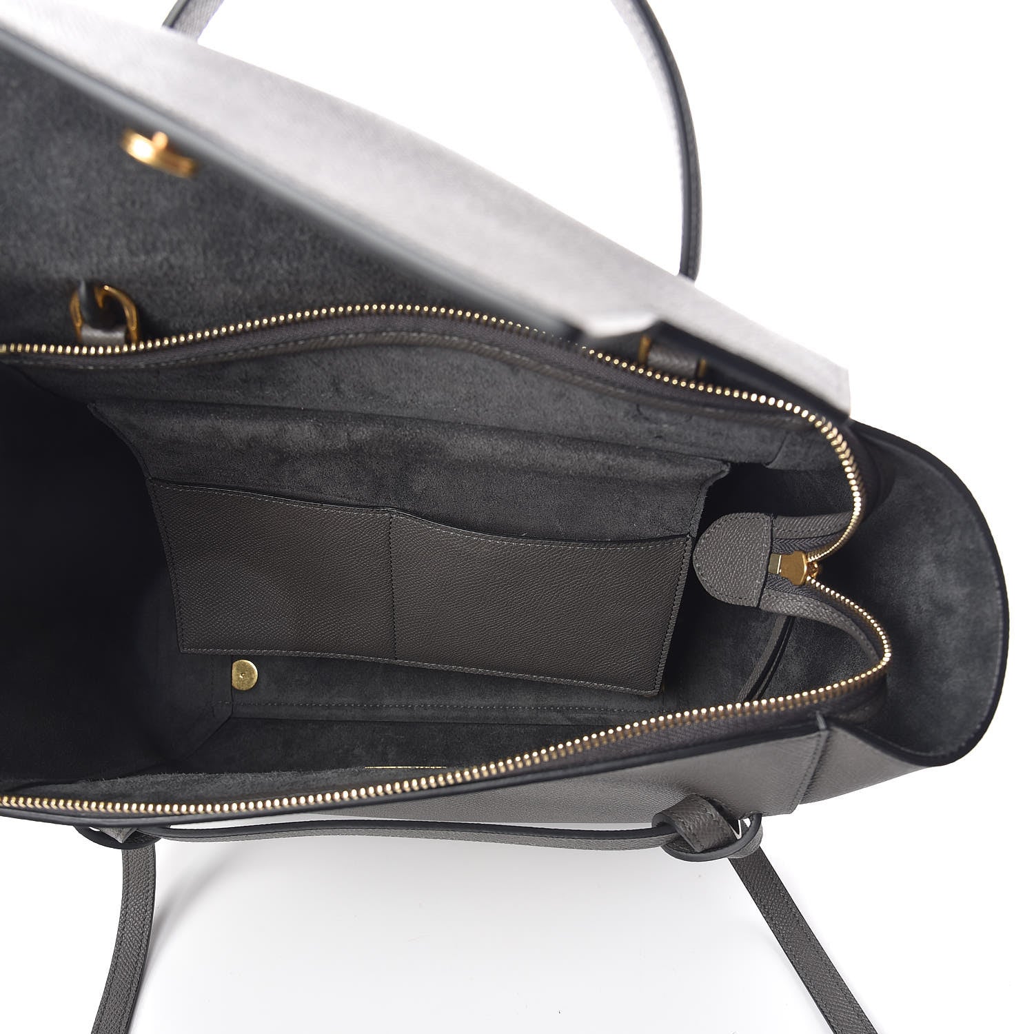 Celine Grained Calfskin Mini Belt Bag Grey 5 of 9