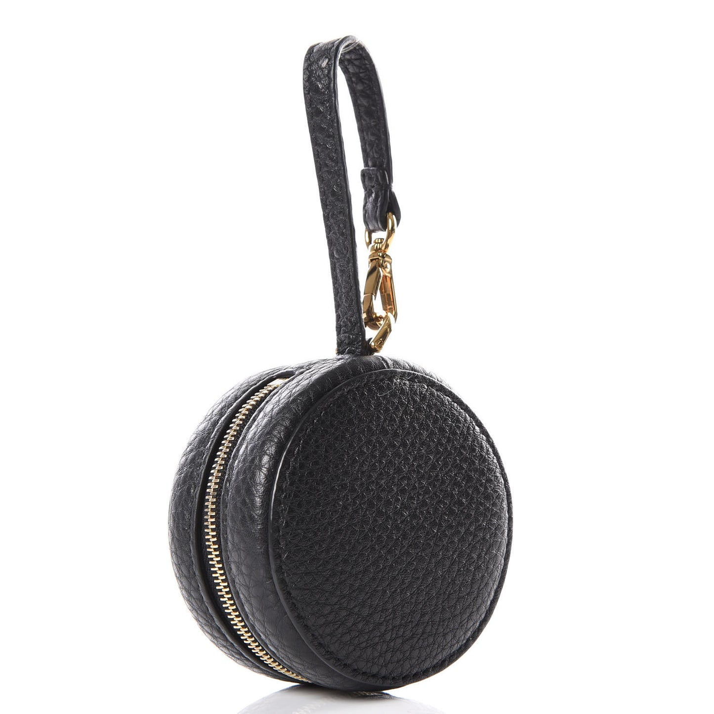 X FILA Calfskin Mania Tote Charm Black