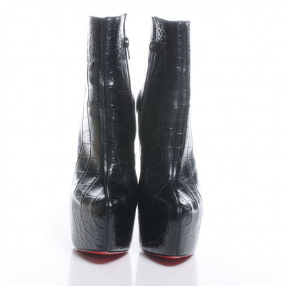Christian Louboutin Crocodile Croc Daf Booty 160 Ankle Boots 39 Black 2 of 7
