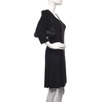 Prada Satin Kisslock Clutch Black 2 of 10