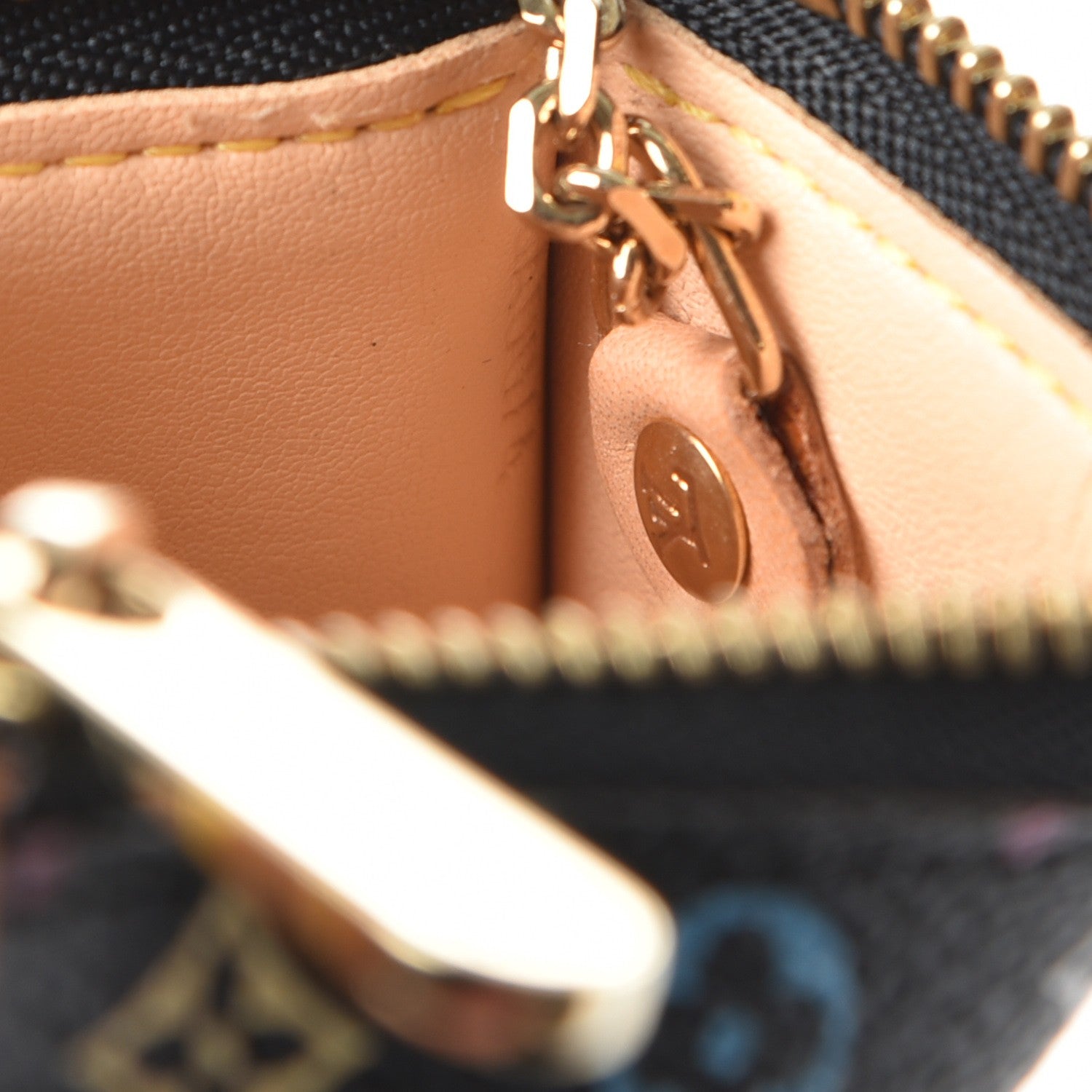 Louis Vuitton Monogram Multicolor Key Pouch Black 7 of 7