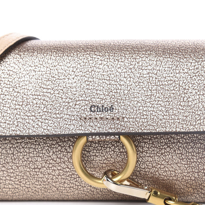 Chloe Metallic Goatskin Mini Faye Shoulder Bag Abstract Gold 10 of 10