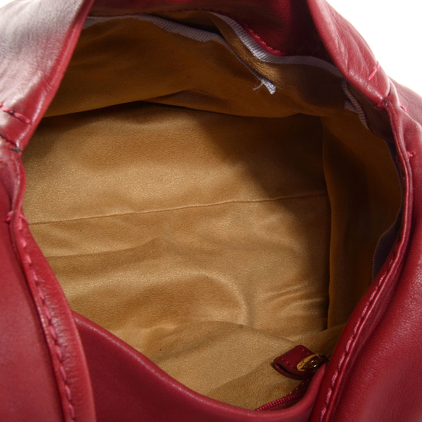 Nappa Leather Saba Bracelet Hobo Red