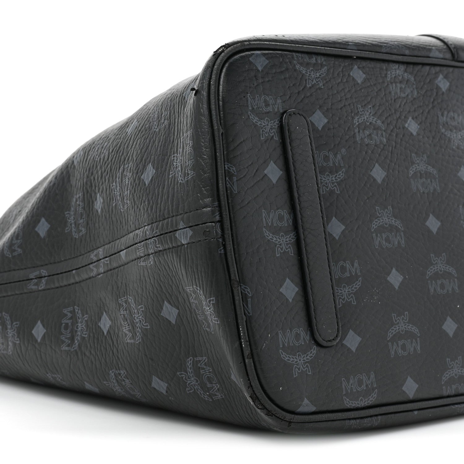 MCM Visetos Large Liz Reversible Shopper Tote Black 16 of 28