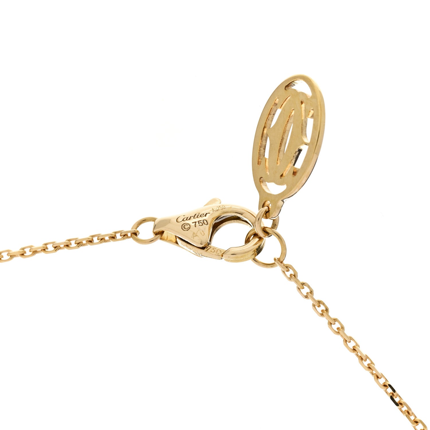 Cartier 18K Pink Gold 6 Diamond D'Amour Station Necklace 4 of 6