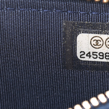 Chanel Lambskin Quilted Small Boy Clutch With Chain Navy 7 of 9