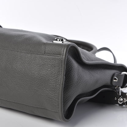 Balenciaga Chevre Silver Metallic Edge Hardware City Gris Acier 6 of 9