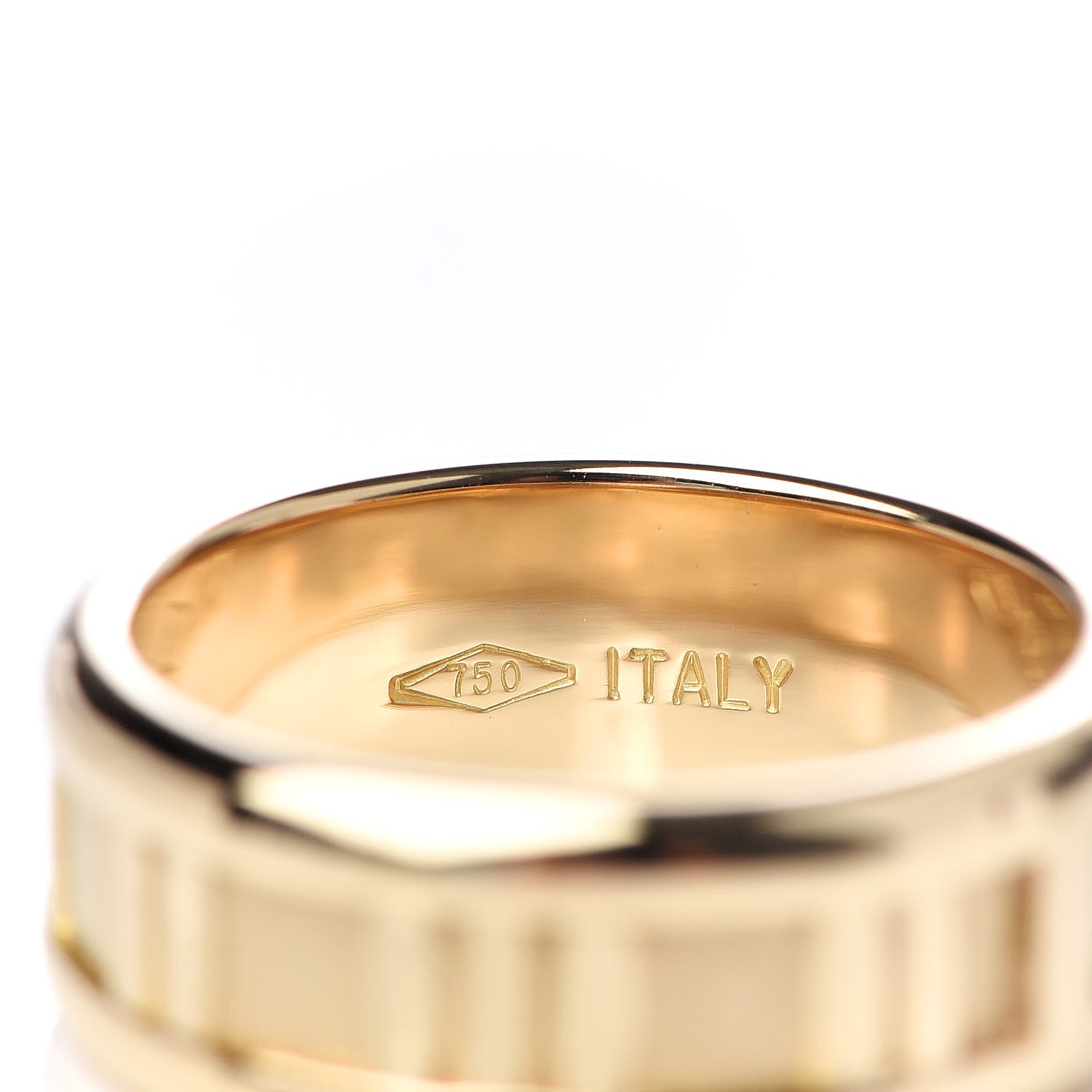 Tiffany 18K Yellow Gold 7mm Atlas Band Ring 49 4.75 4 of 5
