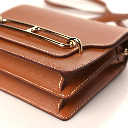 Hermes Evercolor Mini Sac Roulis Gold 9 of 10