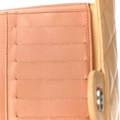 Chanel Lambskin Quilted Large Flap Wallet Beige 16 of 28