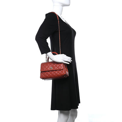 Chanel Caviar Quilted Mini Coco Handle Flap Brown 2 of 9