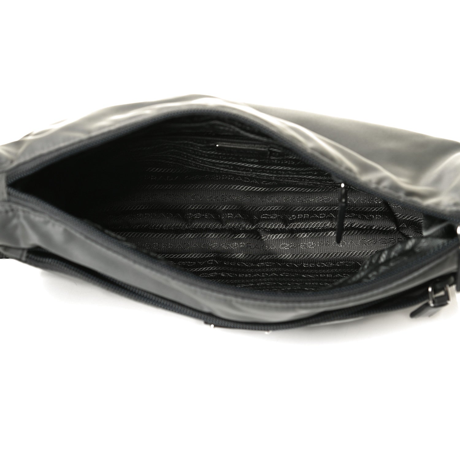 Prada Nylon Vela Messenger Bag Ardesia 6 of 15