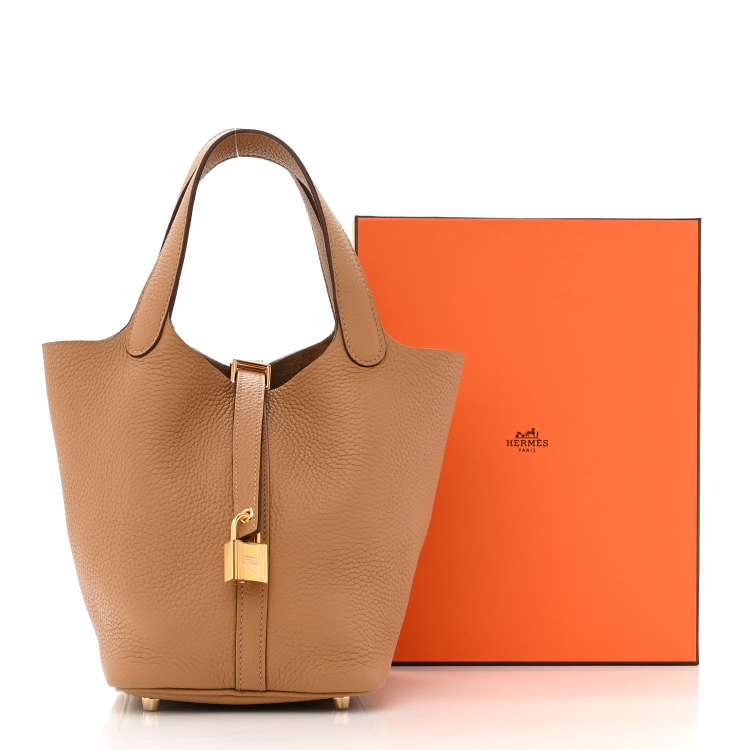 Hermes Taurillon Clemence Picotin Lock 18 PM Biscuit 11 of 11